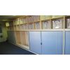 Cloakroom Base Unit with open storage above for 35 litre Really Useful Boxes