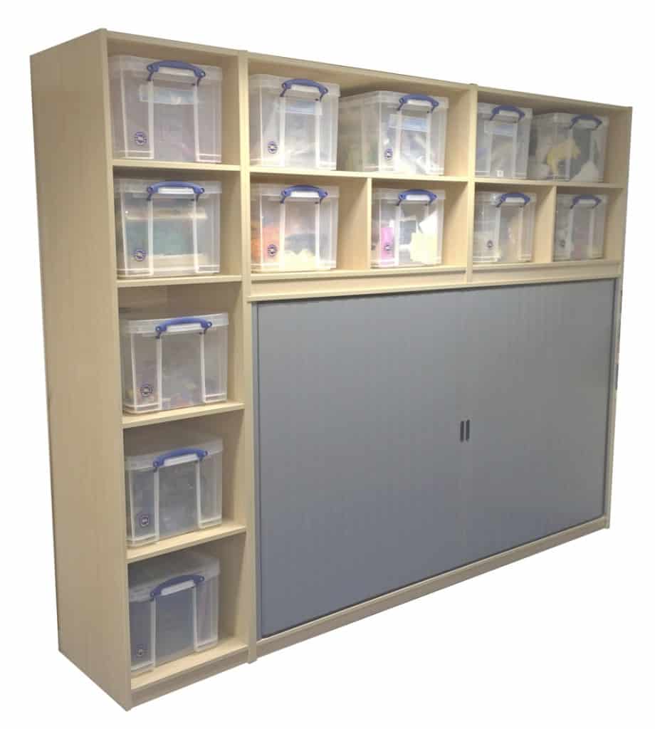 Tambour Cloakroom with storage
