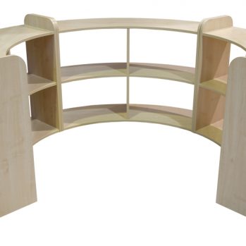 Early Years curved open shelf units