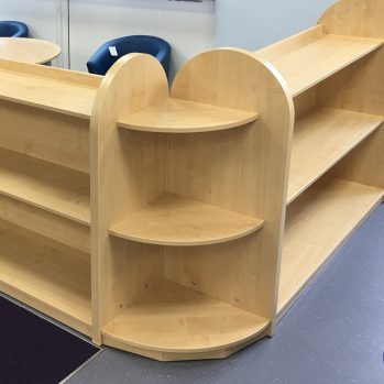 Classroom Rounded Open Shelf Unit